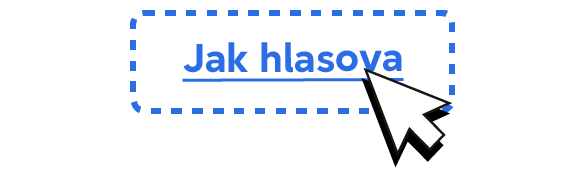 Klikací odkaz s textem „Jak hlasovat“