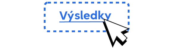 Klikací odkaz s textem „Výsledky“