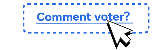 Un lien avec le texte «Comment voter?»