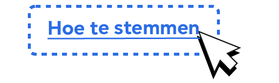 Een link met de woorden “Hoe te stemmen”