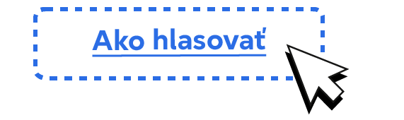 Internetový odkaz s textom „Ako hlasovať“